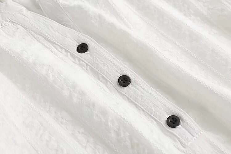 Qadınlar üçün böyük ölçülü, payızlıq pambıq T-shirt, boş kəsimli, etnik üslubda, 3/4 qollu, printli, yarım-açıq yaxalı. 3