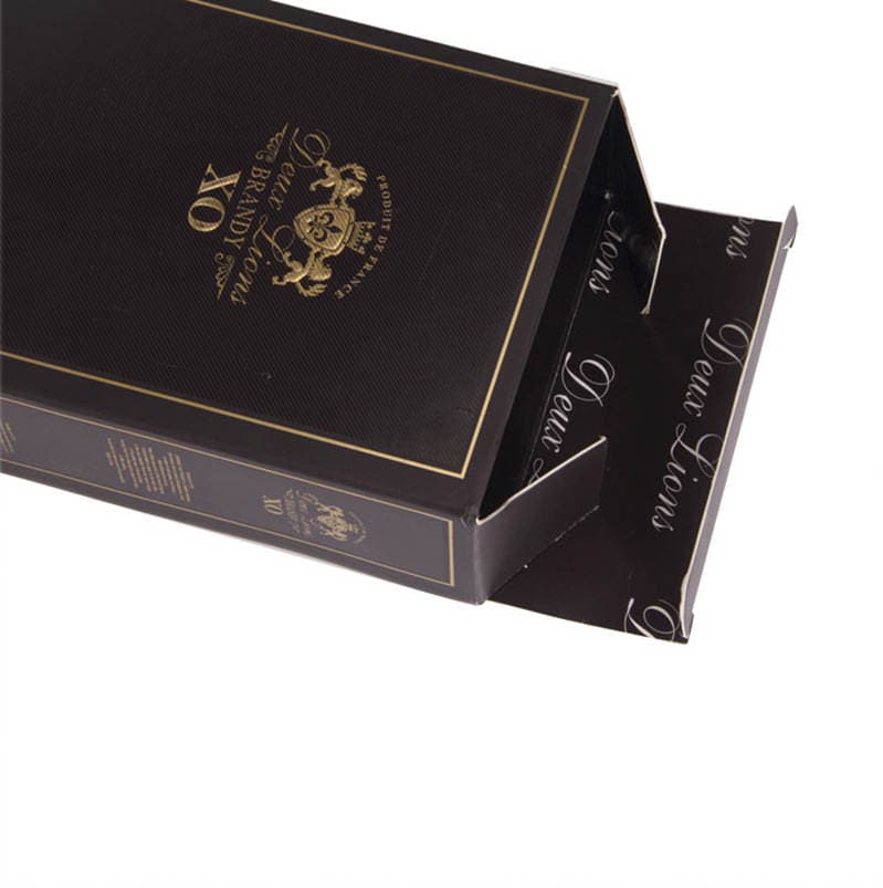Manufacturer Specializes in Wholesale Custom-Made Creative Concave and Convex Embossed Exquisite Paper Flip-Top Environmentally Friendly Wine Packaging Box 2