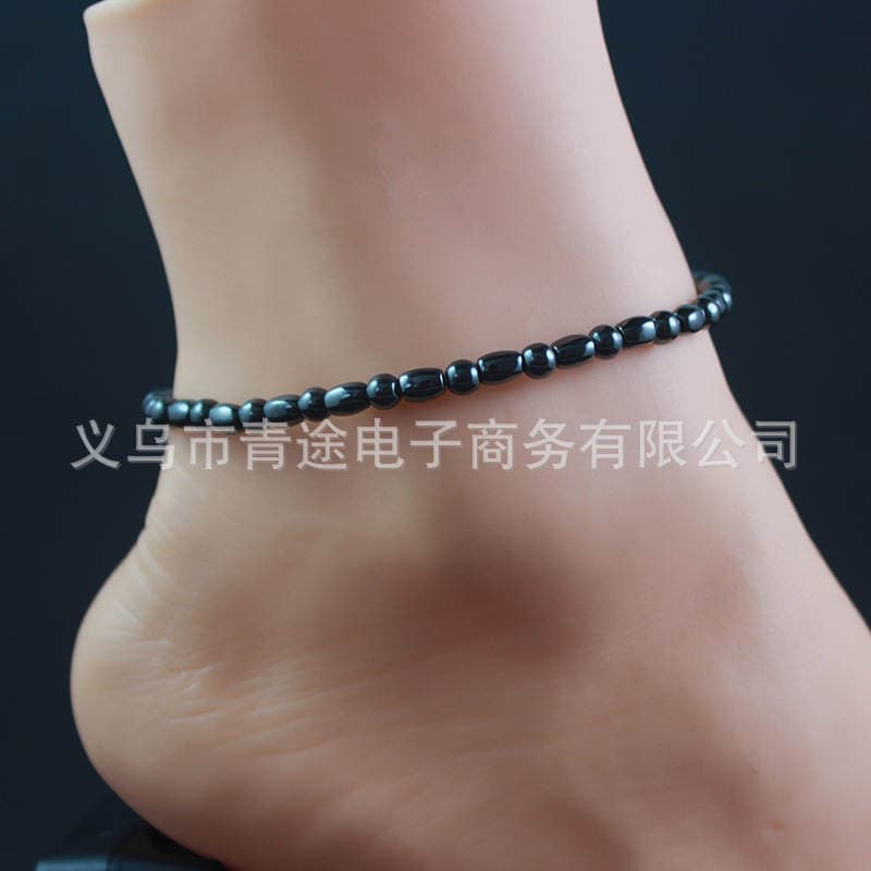 Round beads 4mm beads 4 × 5mm beads 5 × 8mm hematite anklets factory direct wholesale 2
