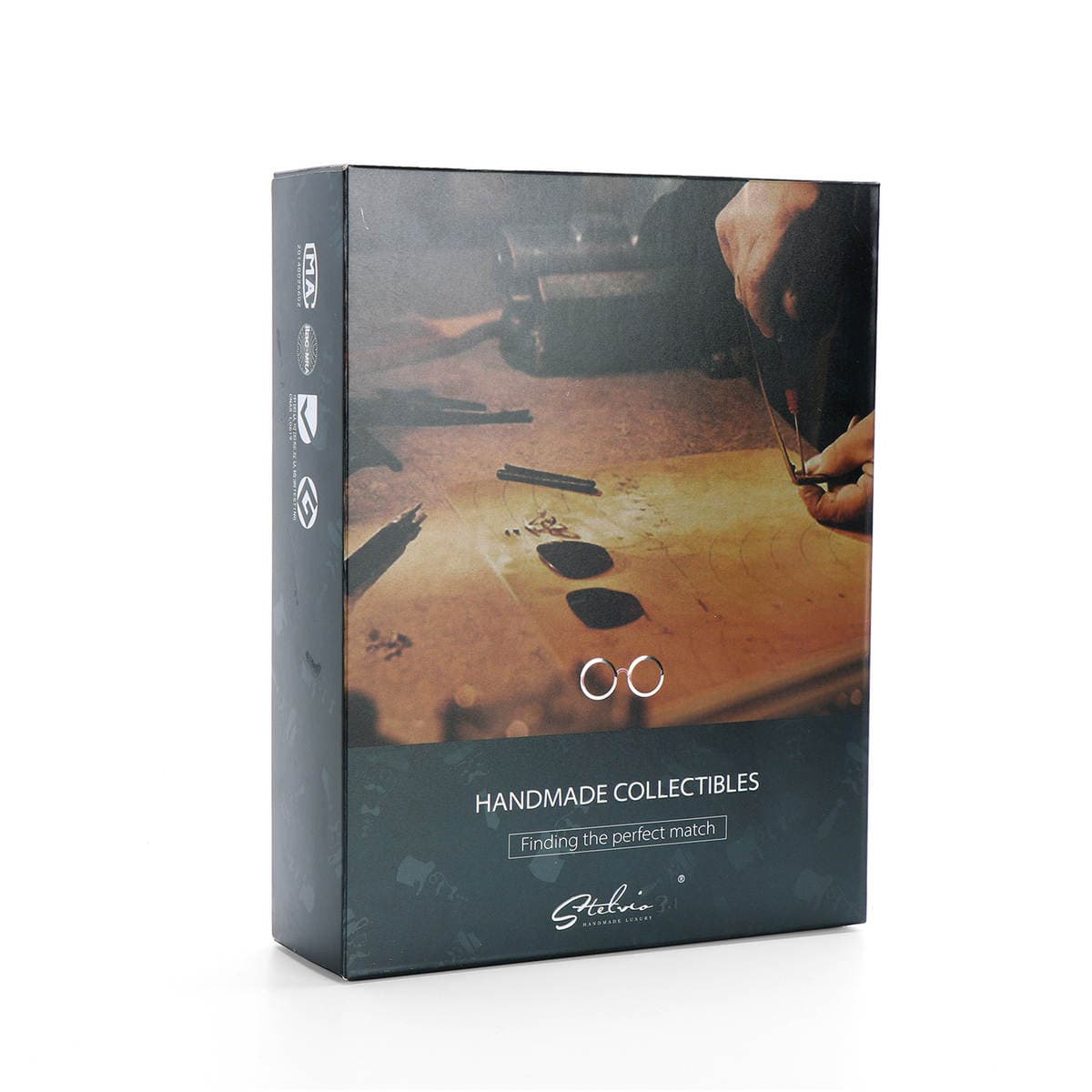 Sunglasses Packaging Box Customization Silver Card Uv Printing Drawer Glasses Box Pull-Out Glasses Packaging Box 1