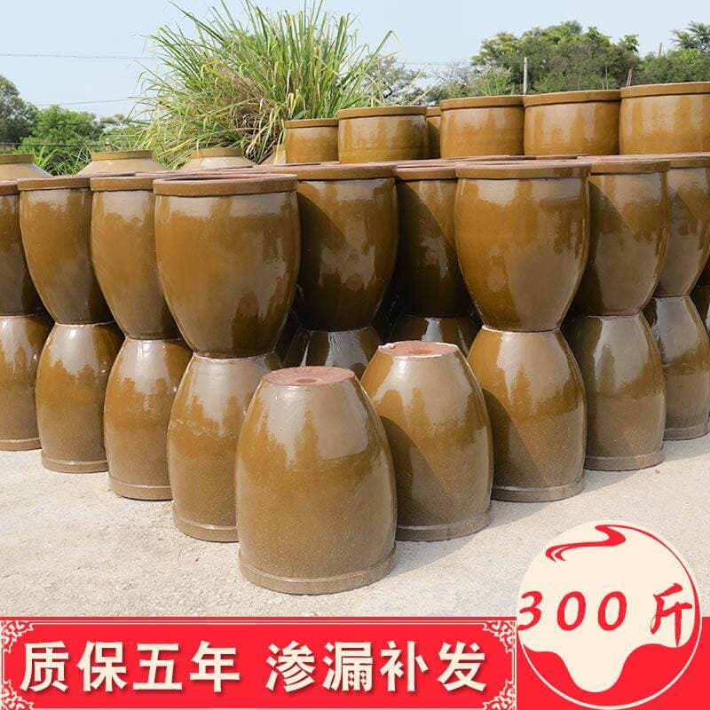 Water Tank Coarse Pottery Household Fish Farming Ceramic Pickled Vegetable Pickle Tank Extra Large Water Tank 150kg Mingfeng Pottery Industry 1