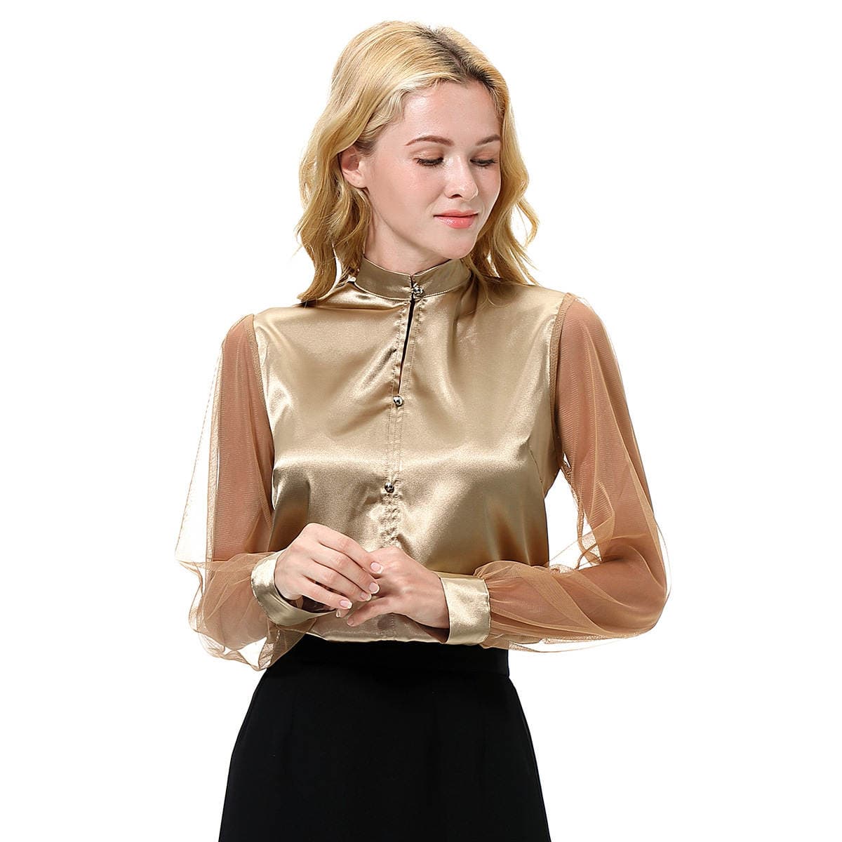 Spot AliExpress EBAY Amazon explosions ladies fashion long sleeve shirt, CS508 3