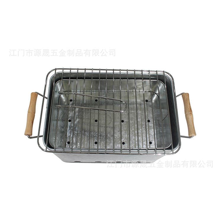 Manufacturer Customized Barbecue Grill Outdoor Bbq Grill Bucket Customized Rectangular Portable Barbecue Grill 4