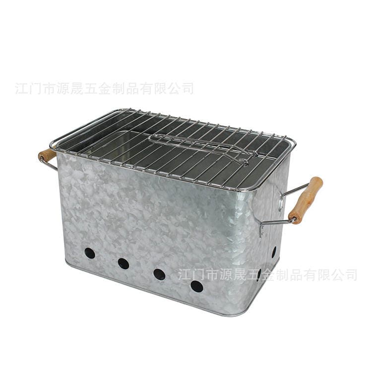Manufacturer Customized Barbecue Grill Outdoor Bbq Grill Bucket Customized Rectangular Portable Barbecue Grill 3