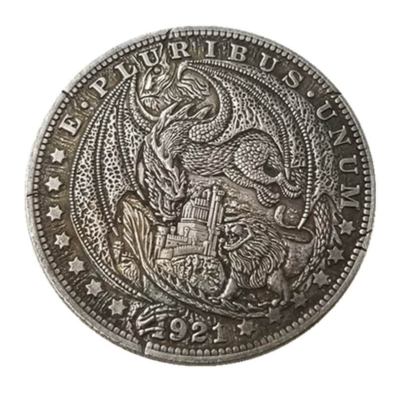 Antique Crafts Beauty Wanderer Silver Plated Coin Morgan Coin Copy Commemorative Coin Foreign Coin Coin #762 5