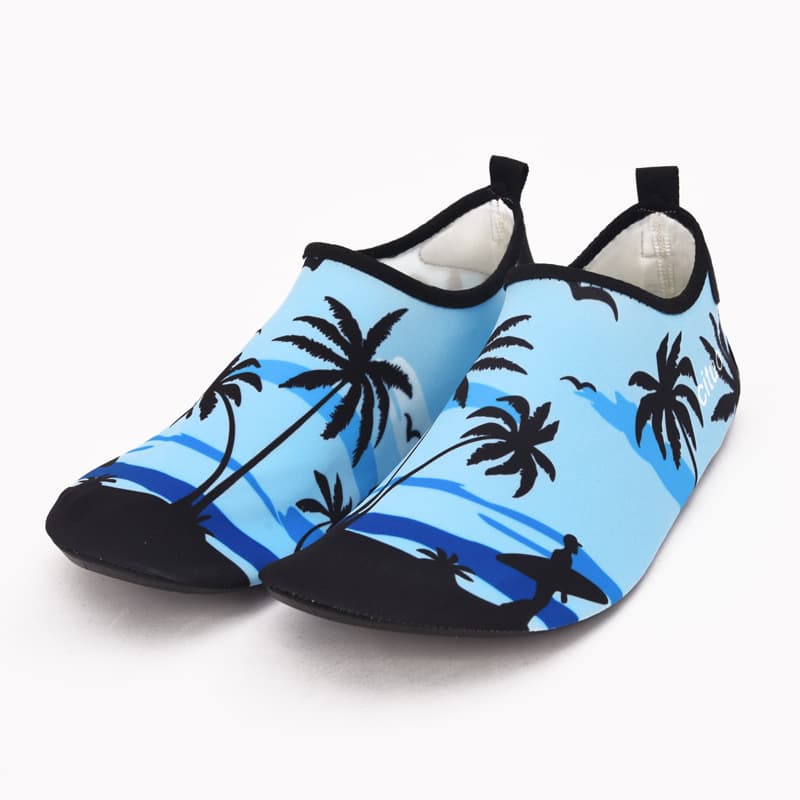 Coconut tree silhouette Blue