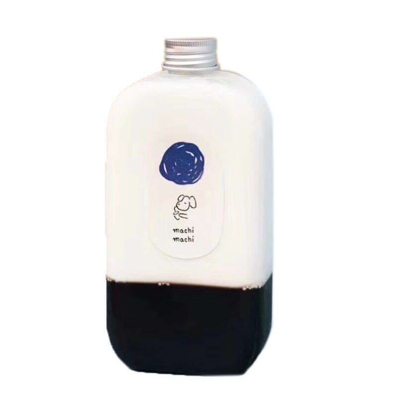 Milk Tea Packaging Bottle Pet Transparent Plastic Bottle Photo Props Beverage Packaging Bottle with Aluminum Cap Gift Wine Bottle 5