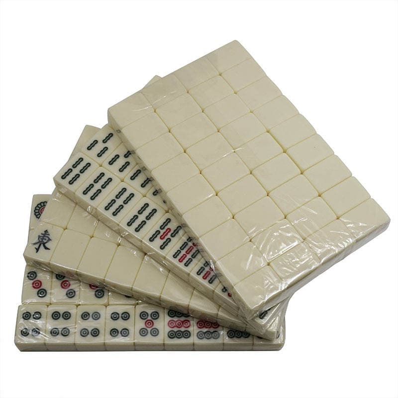 Personalized Customized Mini Mahjong with Foldableing Table, Carved Version, Travel Solid Sparrow Distribution Card Ruler, Bet Dice 5