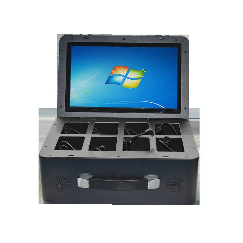Law enforcement assistant recorder portable collection station 8 devices automatically upload data and automatically charge 14 inches 2