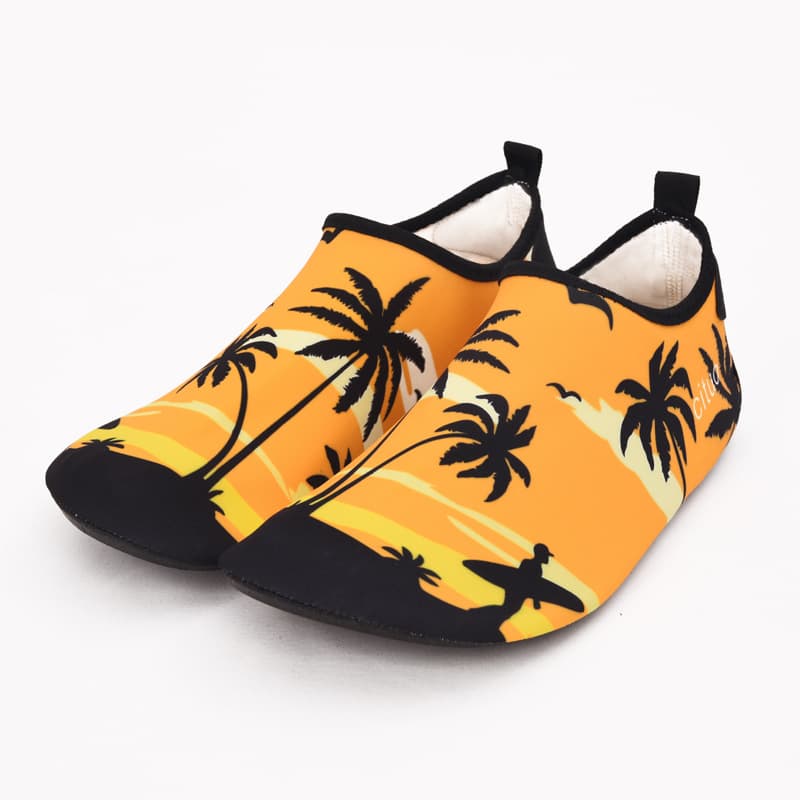 Coconut tree silhouette Orange