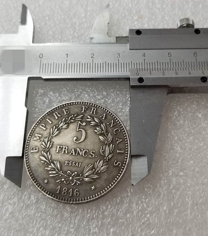 Antik Fransız 1816 Replika Avropa Gümüş Dollar Sikkəsi #228 3