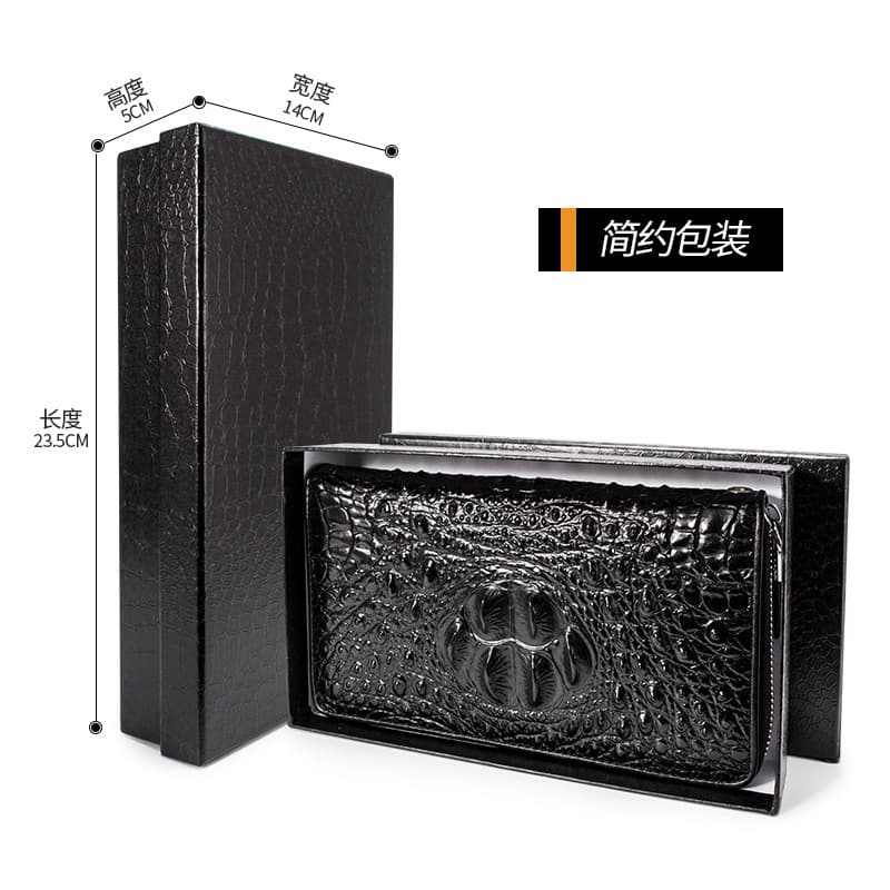 Top Layer Large Black Clutch Simple Gift Pack
