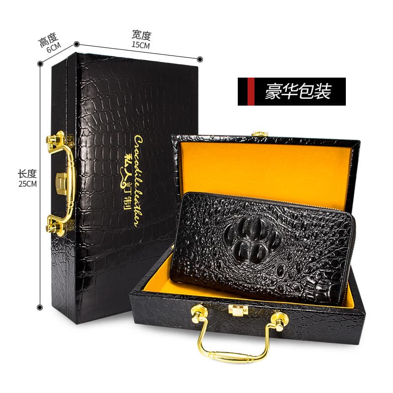 Top Layer Large Black Clutch Private Custom Gift Pack