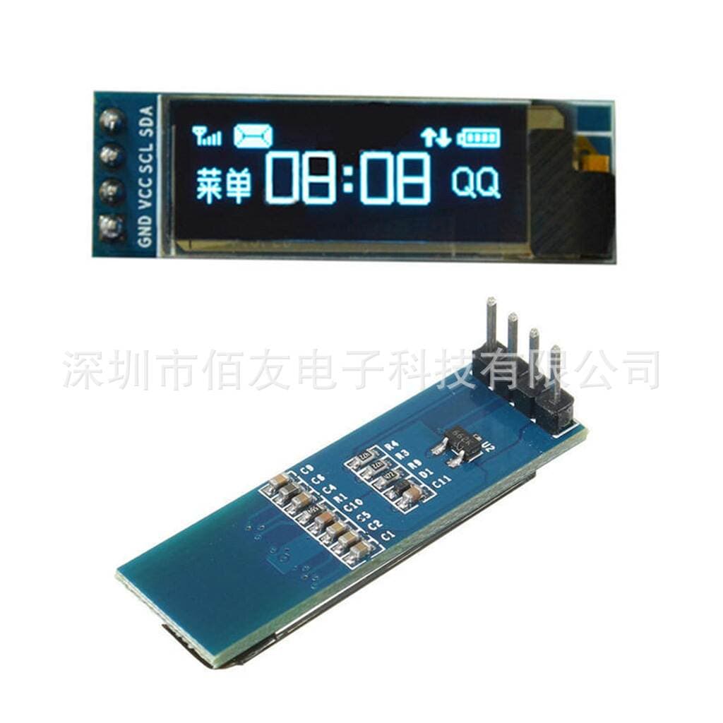 0.91 düym OLED LCD displey modulu, 128x32, 3.3V və 5V ilə uyğun. 5