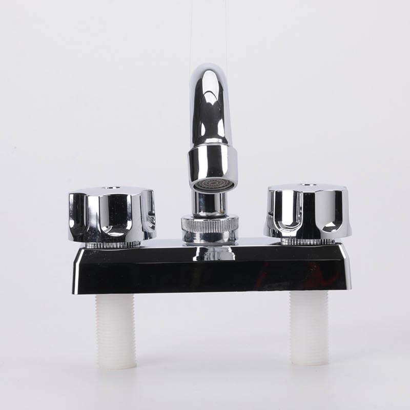 Stainless Steel Double Faucet Plastic Hardware Plumbing Accessories Sink Faucet Kitchen Thermostatic Mixing Water Sink 4