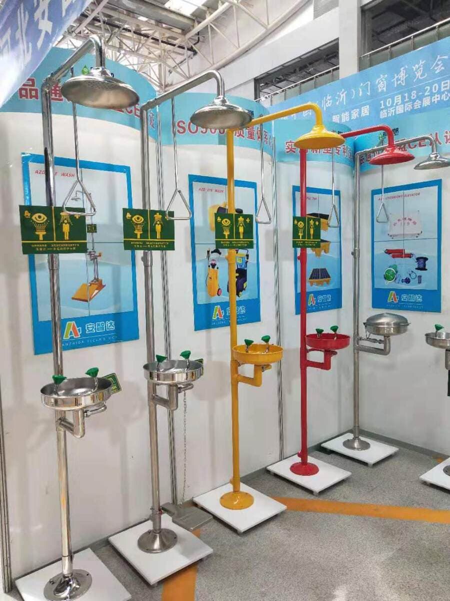 Anzhida compound emergency shower eyewash series AZD1107 AZD1107-1 AZD1107 Red 2