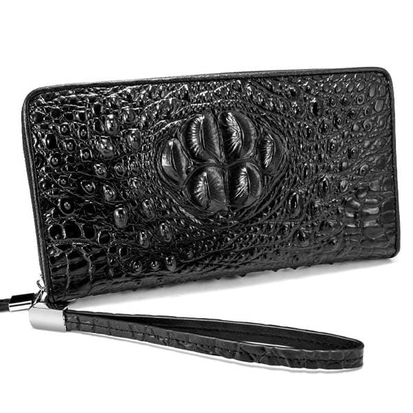 Wallet Men's Clutch Bag Crocodile Pattern Wallet Cowhide Clutch Business Casual Model One Piece Savage Tribe
