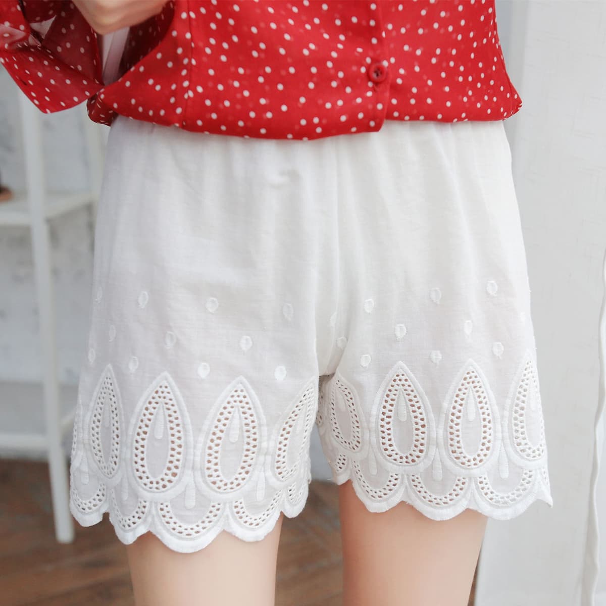 Polka Dot White