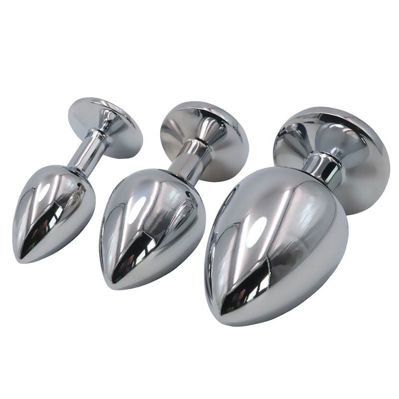 Stainless steel metal anal plug husband and wife passionate sex tool sex toys G spot back court out of anus to stimulate anal expansion 1