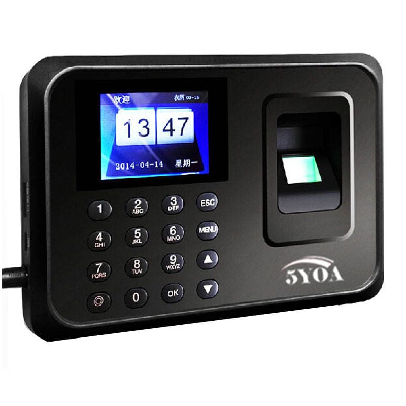 A01 Fingerprint Attendance Machine Password Identification Card Machine Work Sign-in Machine Chinese, English and Spanish 1