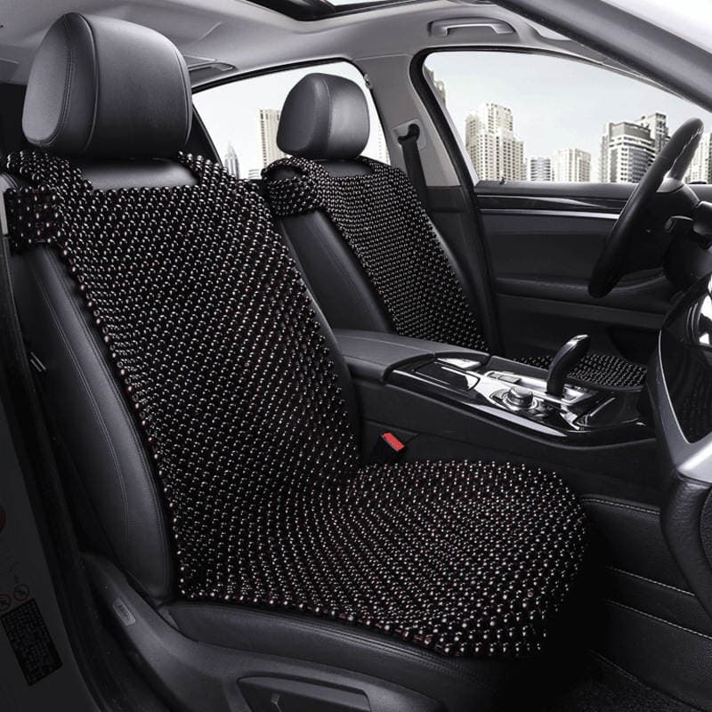 Xb160 Summer Breathable Car Wooden Bead Seat Cushion Cool Cushion Without Backrest Seat Single Piece Bead Seat Cushion Universal for All Seasons 4