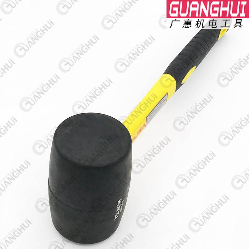 TAJIMA Qara Rezin Çəkic, Lifli Tutacaqla, Plitə Quraşdırması üçün. 4