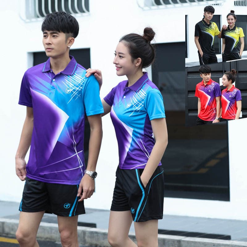 002 Kişi və Qadın Badminton Kostyumu, Fərdiləşdirilə Bilən, Yarış və Təlim üçün 2