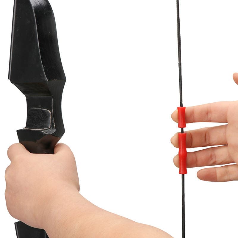 Archery Shooting Equipment Mediterranean Rubber Silicone Finger Guard Bowstring Protection Gear Bow and Arrow Accessories Bowstring Finger Guard 4