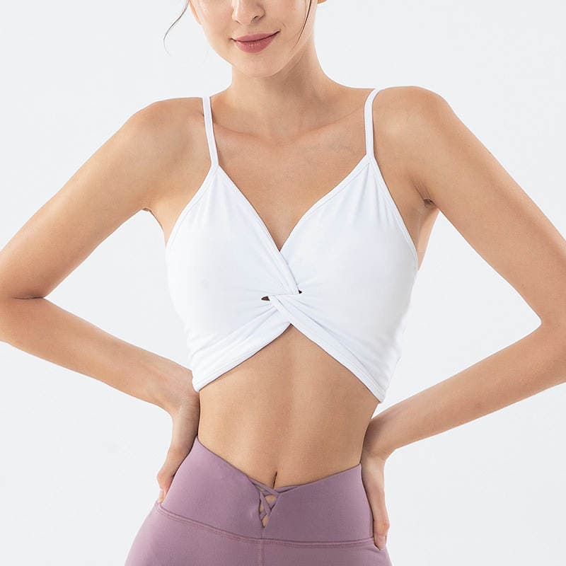 Qadınlar üçün zərbəyə davamlı, push-up idman büstqalteri (yoqa, qaçış və fitnes üçün) 3