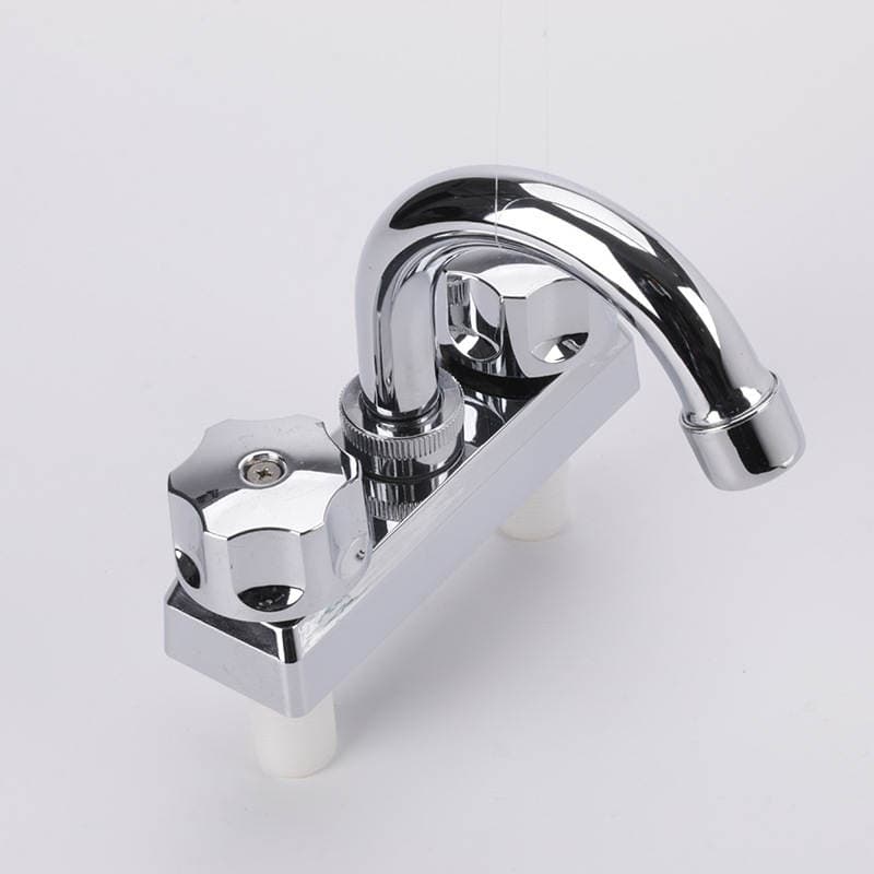 Stainless Steel Double Faucet Plastic Hardware Plumbing Accessories Sink Faucet Kitchen Thermostatic Mixing Water Sink 5