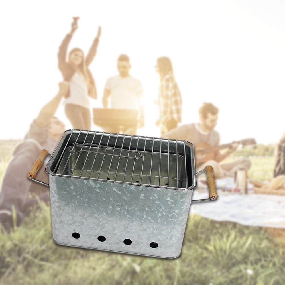 Manufacturer Customized Barbecue Grill Outdoor Bbq Grill Bucket Customized Rectangular Portable Barbecue Grill 2