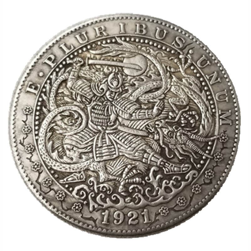 Samurai Wanderer Silver Plated Coin Morgan Coin Replica Commemorative Coin Foreign Coin Coin #761 5