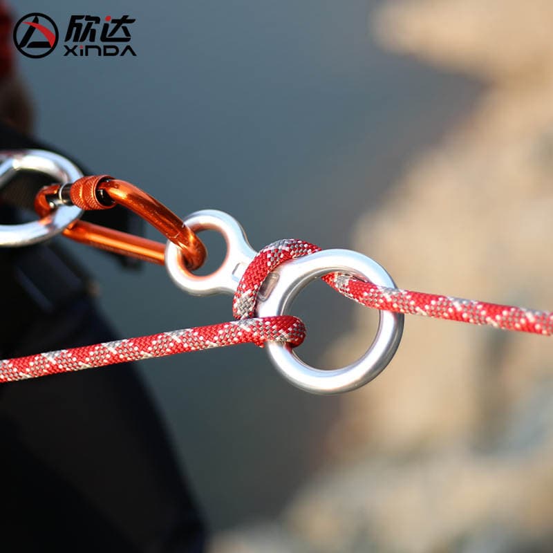 Xinda Outdoor 8-ring Descender Rock Climbing 8-ring Descender Protector Descender Cable Descender Equipment 3