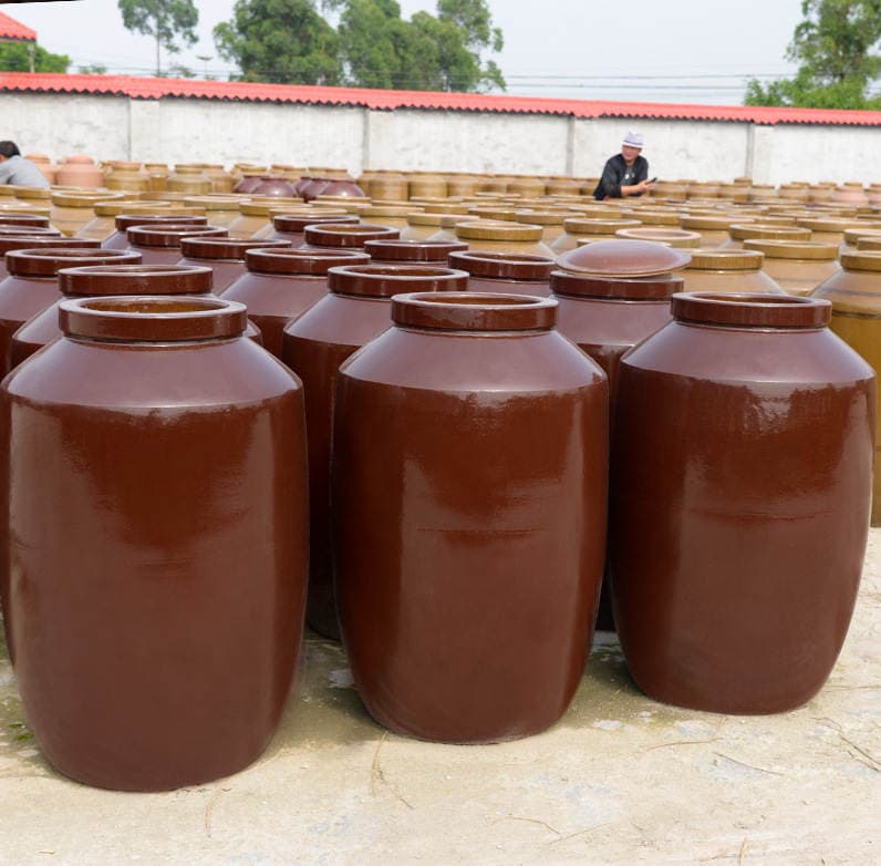 Mingfeng Taoye Supply 300kg Sealed Wine Jar Red Glaze Wine Jar Sichuan Rong County Wine Jar Customizable Text 4