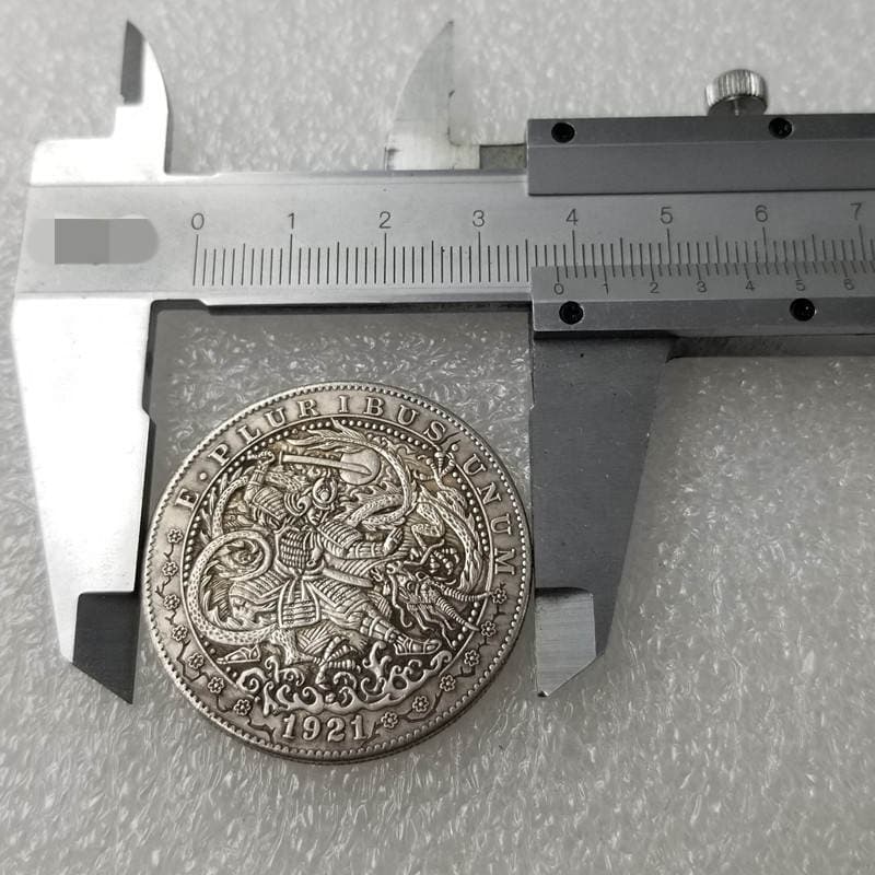 Samurai Wanderer Silver Plated Coin Morgan Coin Replica Commemorative Coin Foreign Coin Coin #761 3