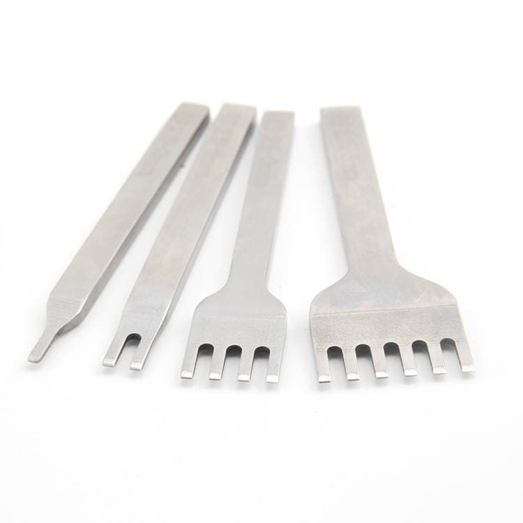 DIY leather punching tool leather is cut straight cut hand perforated leather rope cut white steel flat cut 2.5-3mm 2