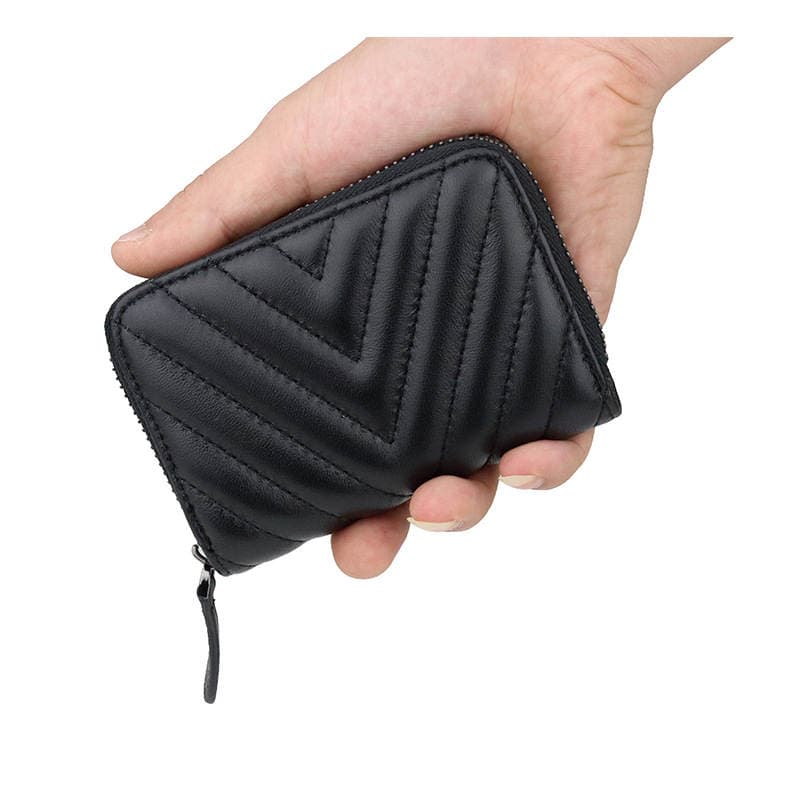 Soft sheepskin one-piece change card bag fashion embroidered leather bag cross-border new coin bag a generation of hair 3