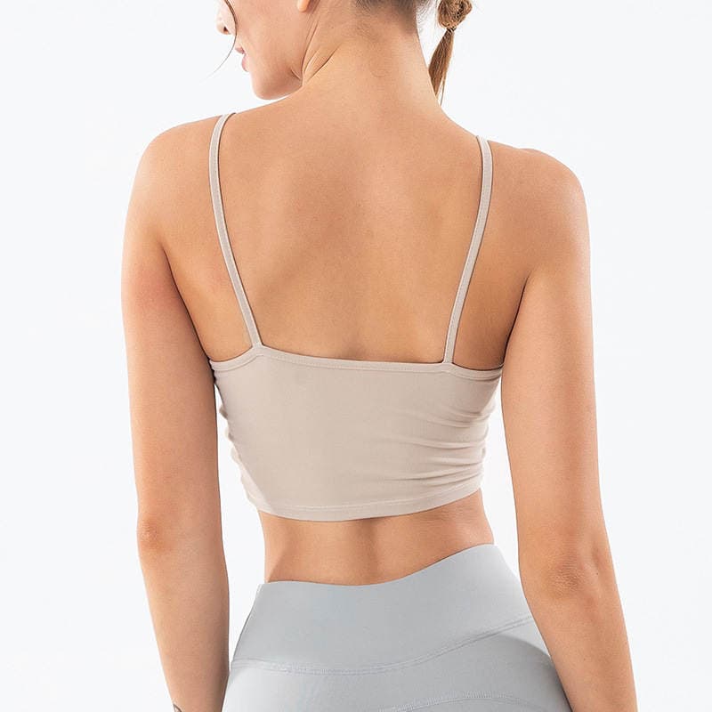 Qadınlar üçün zərbəyə davamlı, push-up idman büstqalteri (yoqa, qaçış və fitnes üçün) 2