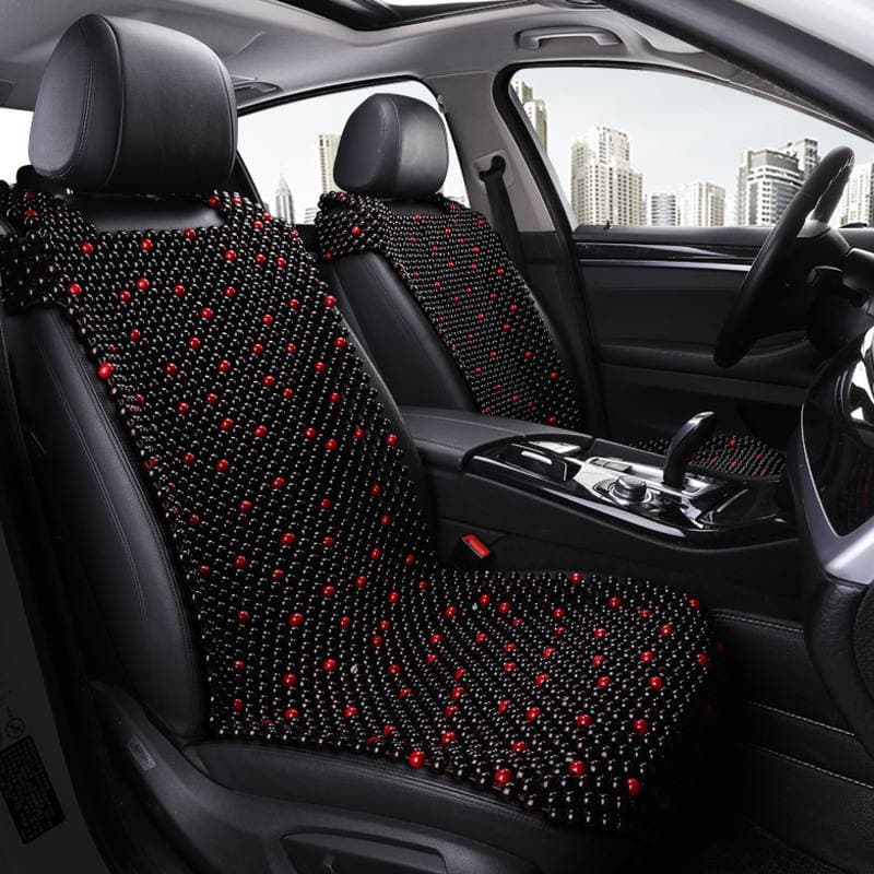 Xb160 Summer Breathable Car Wooden Bead Seat Cushion Cool Cushion Without Backrest Seat Single Piece Bead Seat Cushion Universal for All Seasons 2
