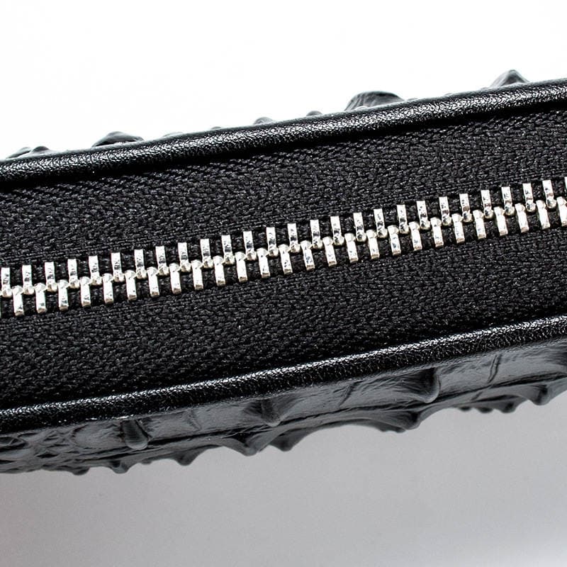 Wallet Men's Clutch Bag Crocodile Pattern Wallet Cowhide Clutch Business Casual Model One Piece Savage Tribe 4