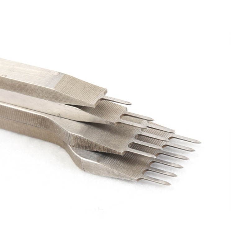 DIY Leather Punch Tool Diamond Chop Leather Punch Ordinary White Steel Diamond Chop 5mm/6mm Spacing 2
