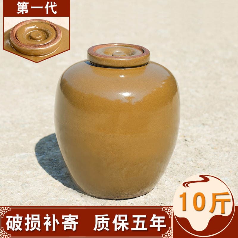 5.2kg Kawong County Factory Price Wholesale Earthenware Wine Jar Liquor Wine Jar Coarse Pottery Thickeneded and Easy to Seal 1