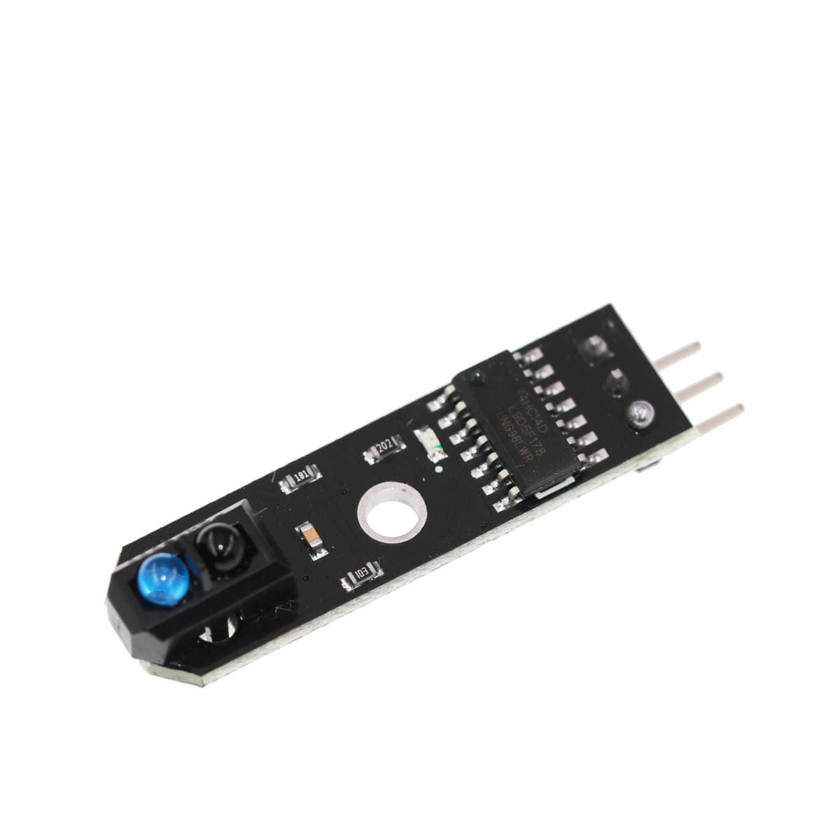 1-way tracing module/intelligent car infrared tracking probe tracking/tracing sensor black and white line detection 3