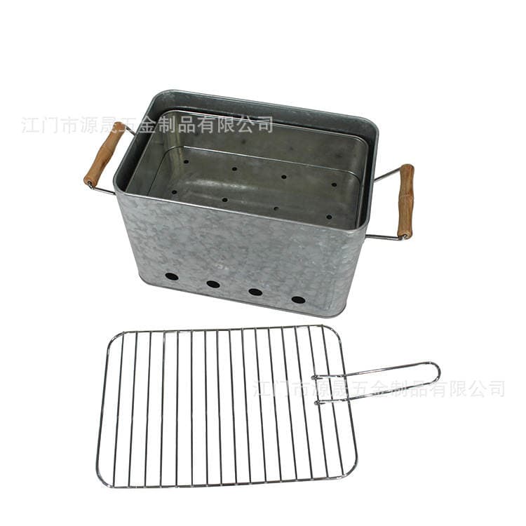 Manufacturer Customized Barbecue Grill Outdoor Bbq Grill Bucket Customized Rectangular Portable Barbecue Grill 5