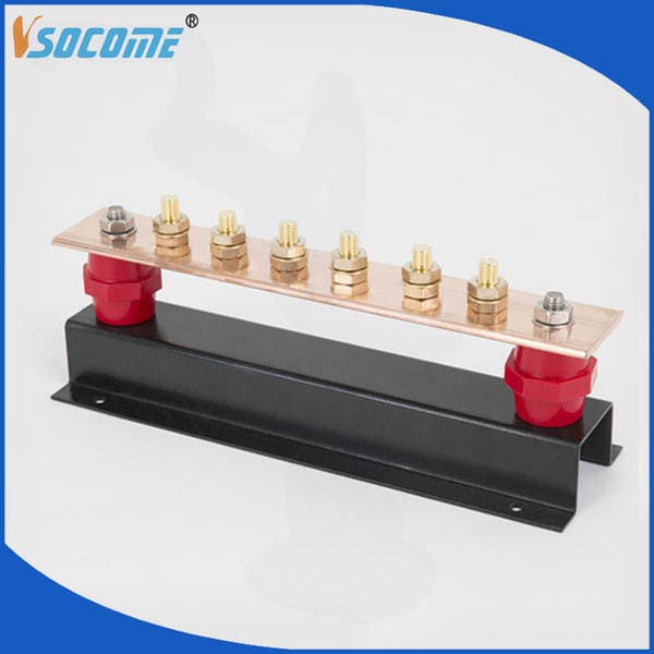 Female Row / Ground Terminal Row / Distribution System / Lightning Protection Equipment / with Two Insulators / Nuts Are Brass/