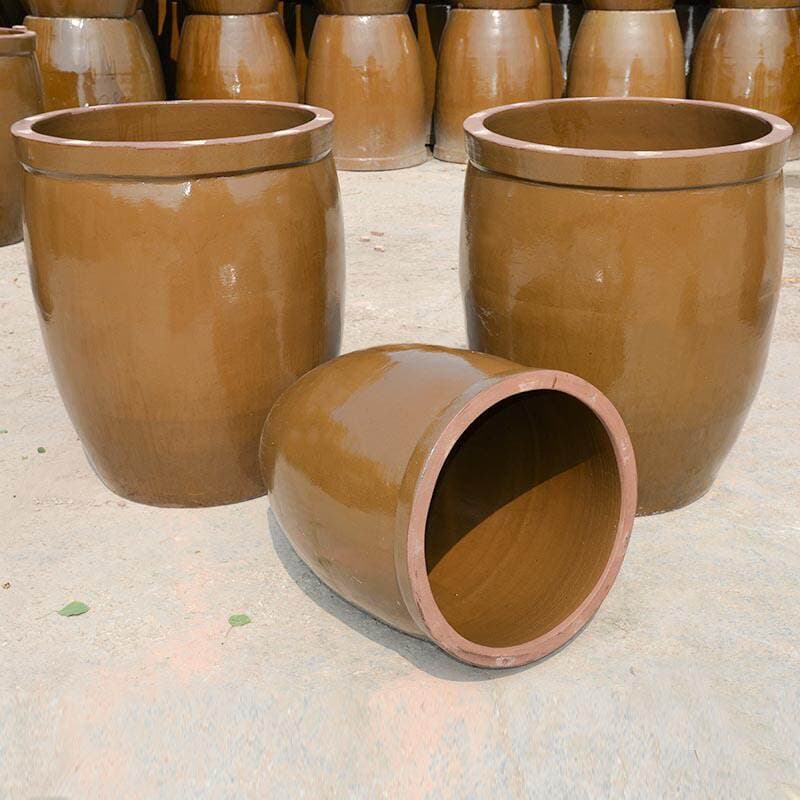 Water Tank Coarse Pottery Household Fish Farming Ceramic Pickled Vegetable Pickle Tank Extra Large Water Tank 150kg Mingfeng Pottery Industry 2