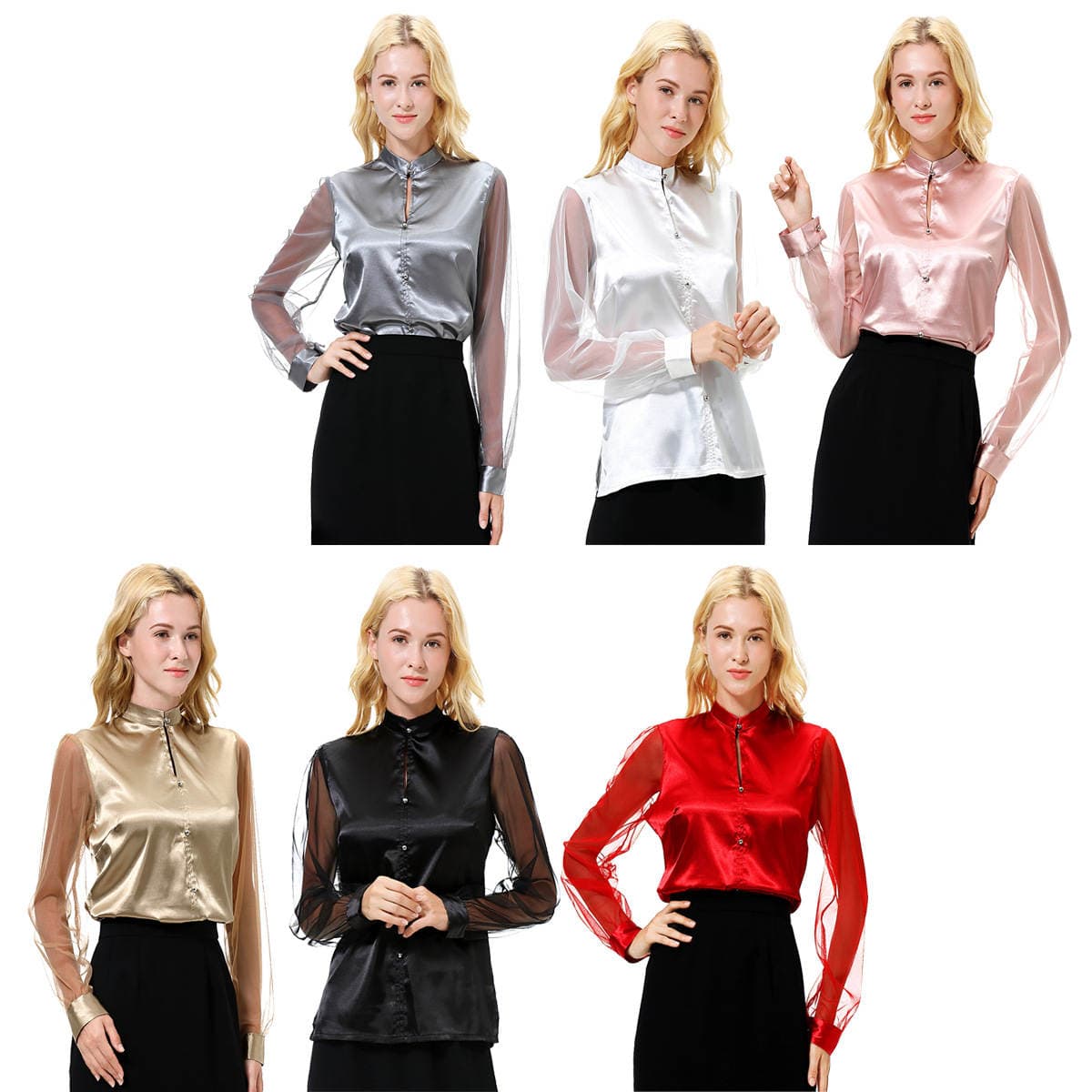 Spot AliExpress EBAY Amazon explosions ladies fashion long sleeve shirt, CS508 1
