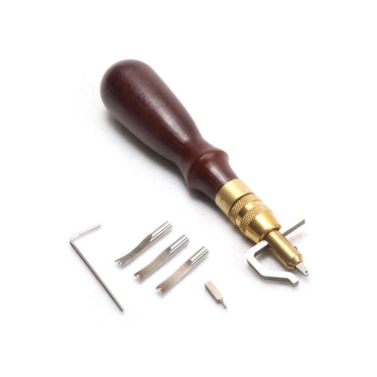 Handmade DIY leather tool multi-function grooving device trimming and edge pressing device trimming device slotting device 5