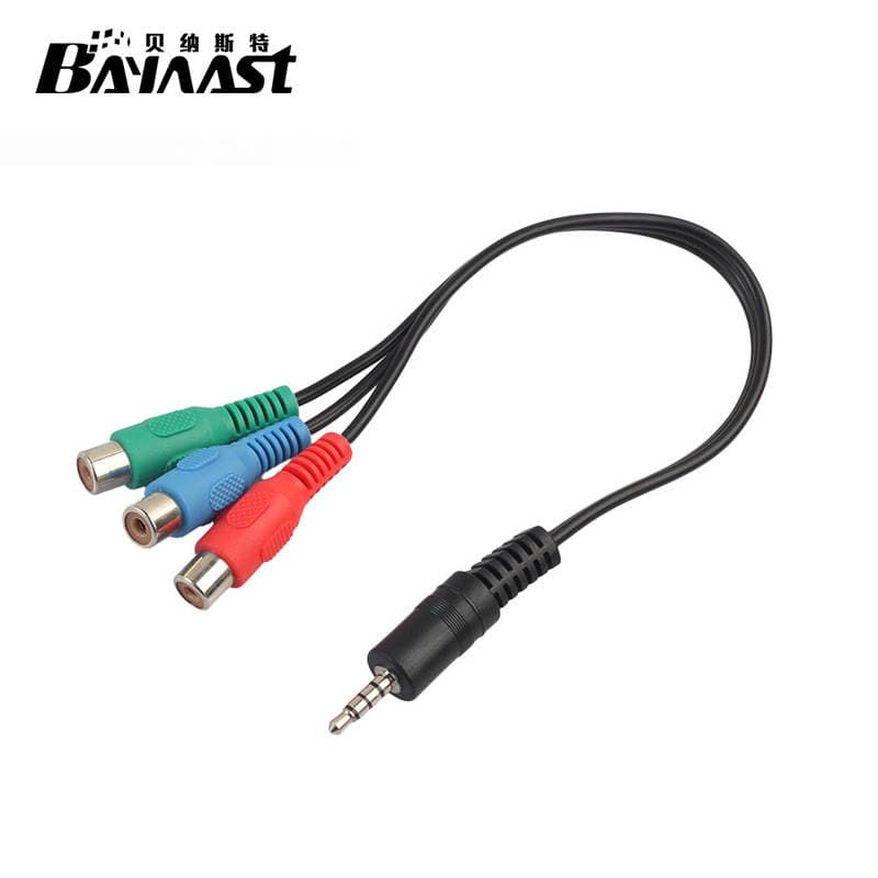 3.5 Revolution 3RCA female video adapter AV line player Video line Lotus line 1