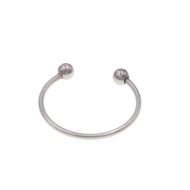 Stainless Steel Penis Ring-assisted Beads Alternative Stimulation High Orgasm Adult Sex Products Double Beads 1/4 Open Ring 5
